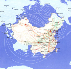 Aviation map of China