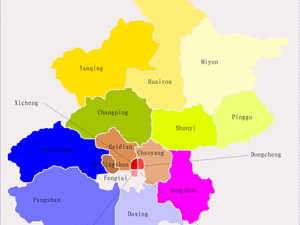 Beijing District Map