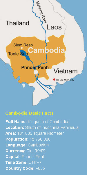 Map of Cambodia