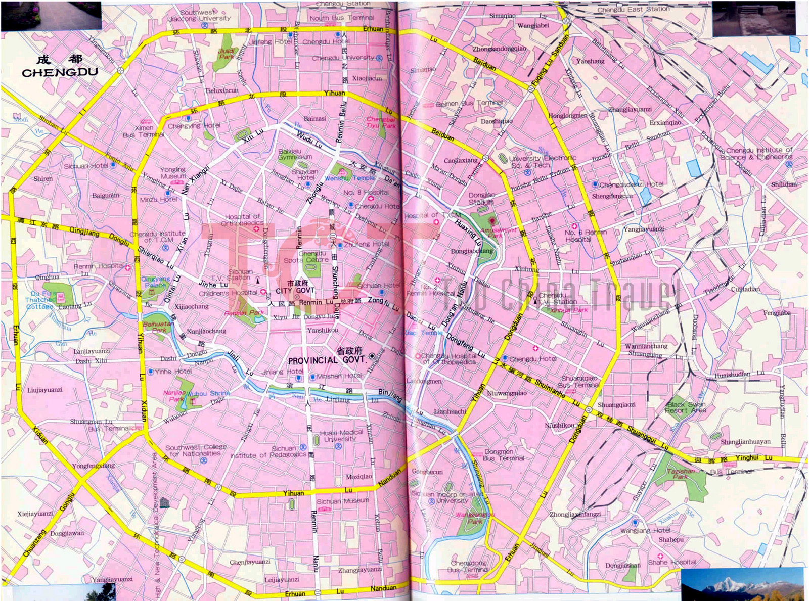 Chengdu City Map
