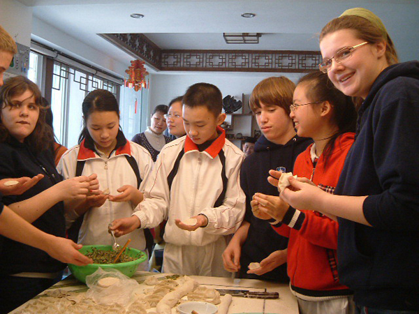 making dumpling