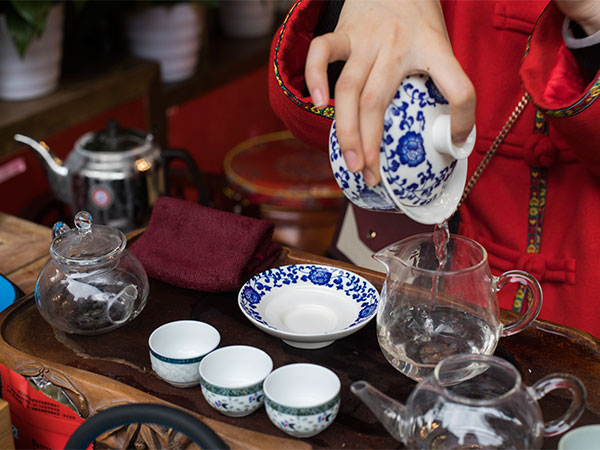 Drink a Cup of Tea at Local Tea House