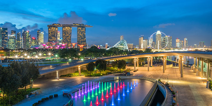 Night View of Singapore