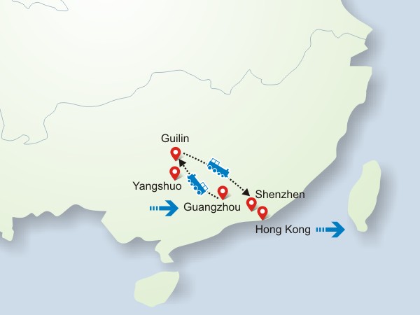 Guangzhou-Guilin-Shenzhen-Hong Kong Tour