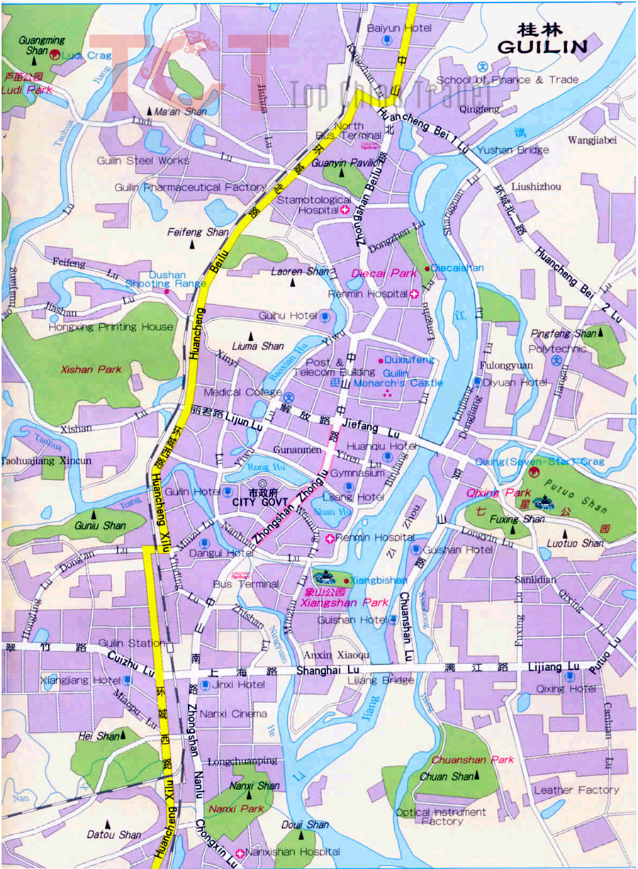 Guilin City Map