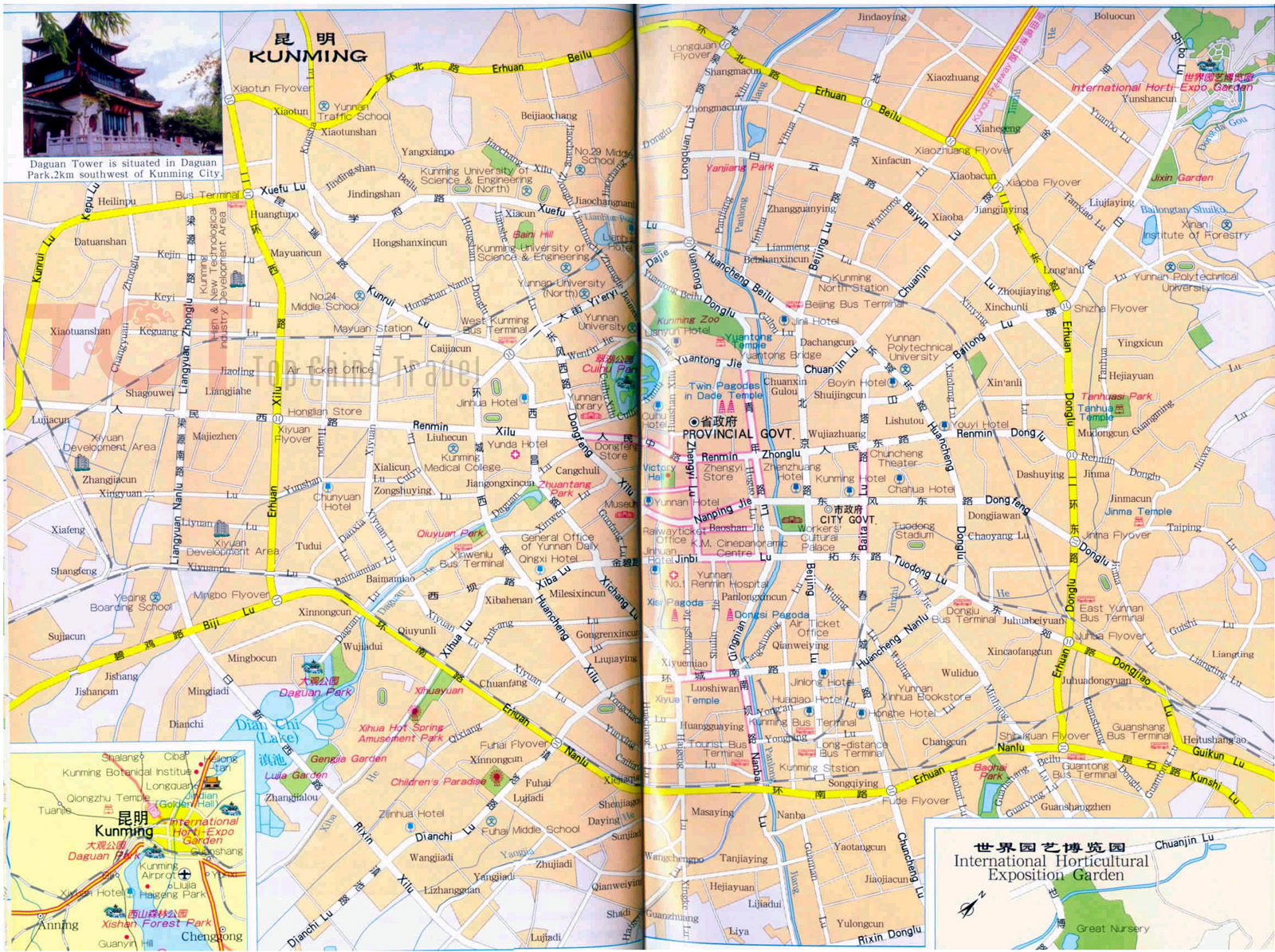 Kunming City Map