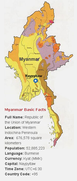 Myanmar map